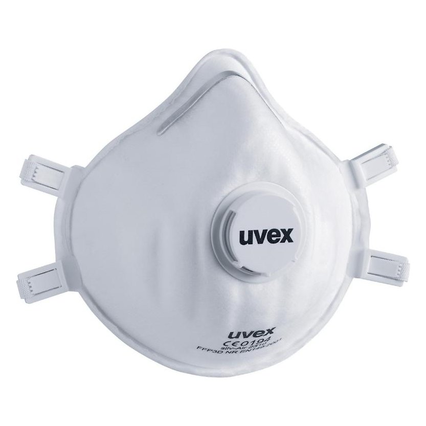Uvex silv-Air classic 2310 – respirátor FFP3 NR D s výdychovým ventilom, EN 149, 3 ks