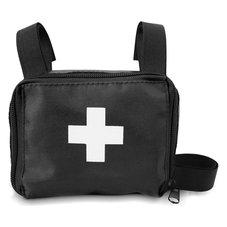 Panacea cyklolekárnička v textilnom obale so suchým zipsom – na rám alebo sedlo bicykla, 12 × 10 × 5 cm